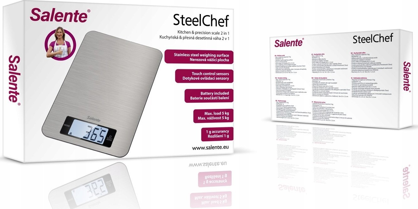 фото Ваги кухонні електронні Salente SteelChef
