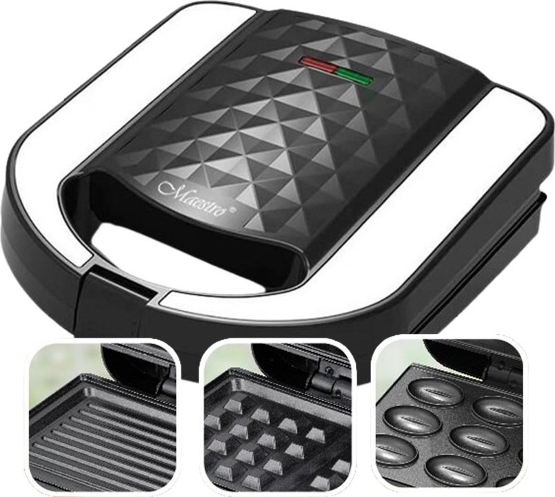 фото Мультимейкер (Гриль-Вафельниця-Горішниця) Maestro MR-709