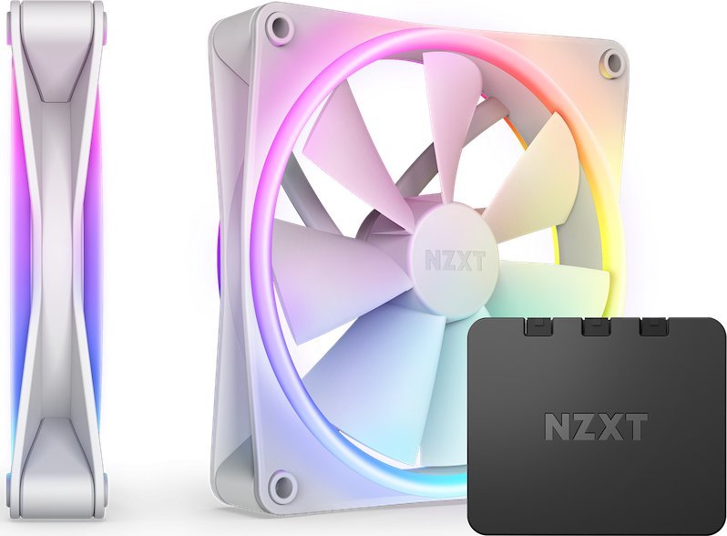 фото Вентилятор Nzxt F140 RGB DUO White 2-pack (RF-D14DF-W1)
