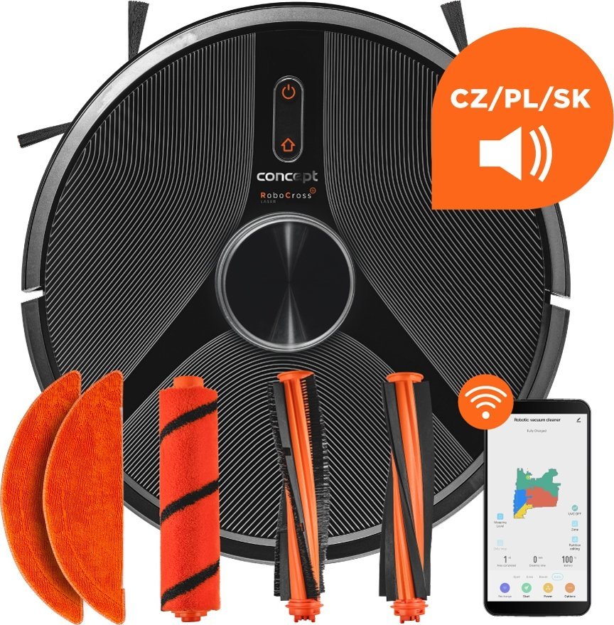 фото Робот-пилосос з вологим прибиранням Concept RoboCross Laser Concept VR3115