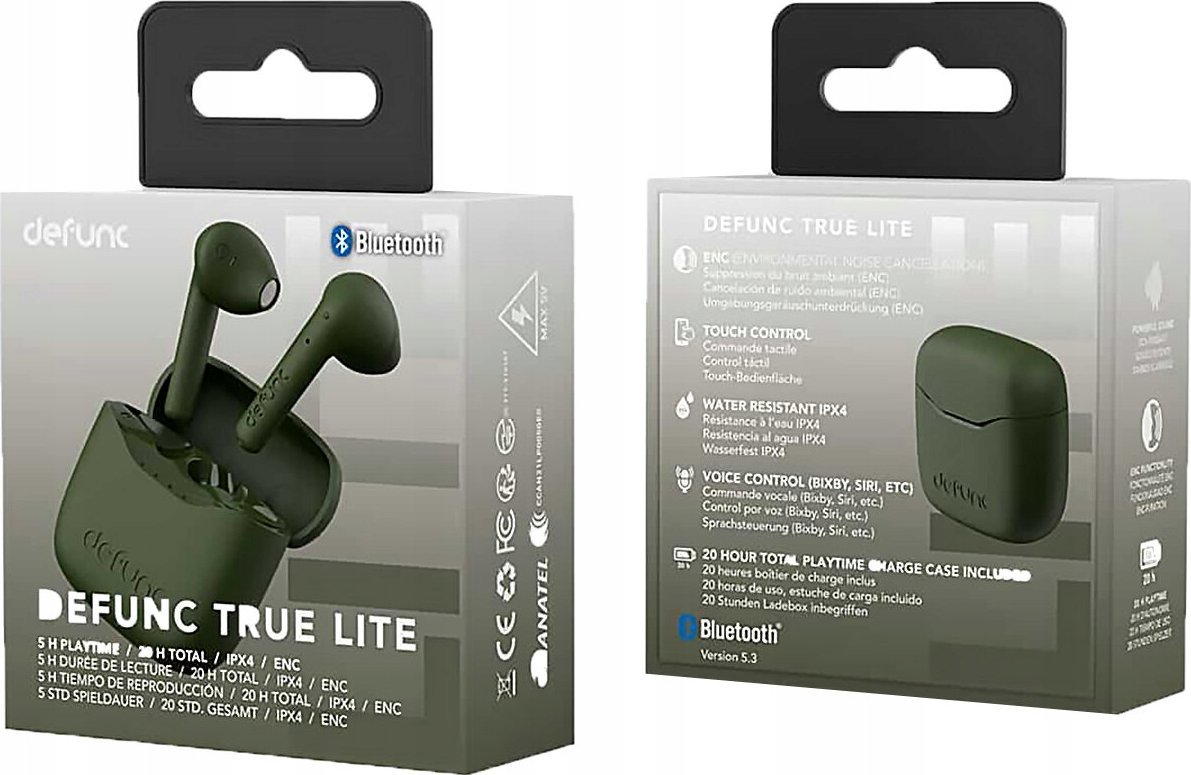 фото Навушники TWS DeFunc True Lite Green (71468)