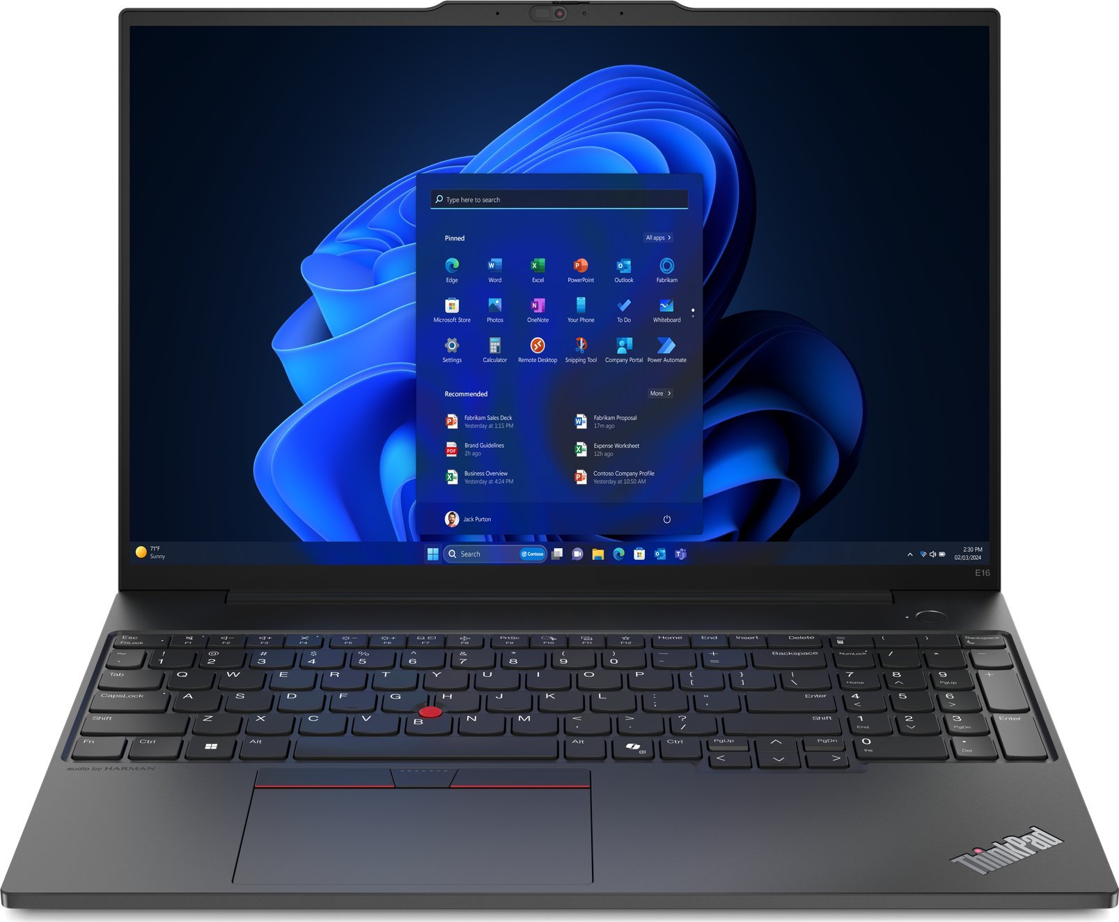 Laptop Lenovo Lenovo | ThinkPad E16 Gen 2 | Juodas | 16 " | IPS | WUXGA | 1920 x 1200 pikselių | Anti-glare | AMD Ryzen 5 | 7535HS | 16 GB | SO-DIMM DDR5 | SSD 512 GB | AMD Radeon 660M Graphics | Windows 11 Pro |