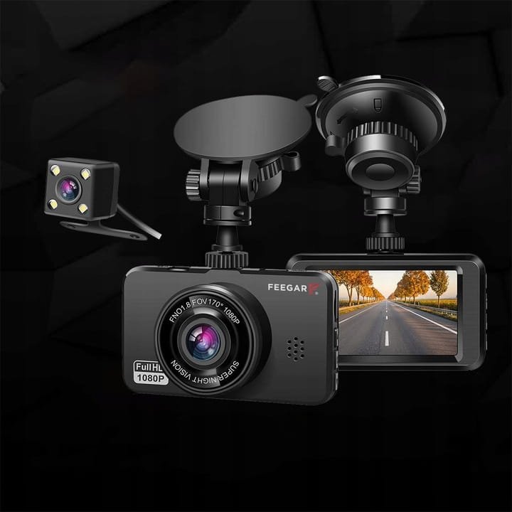 фото Автомобільний відеореєстратор Feegar Patrol Black + 32 GB