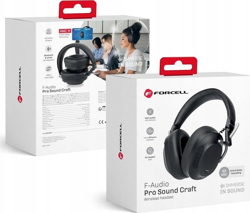 фото Навушники TWS Forcell F-Audio Pro Sound Craft Black
