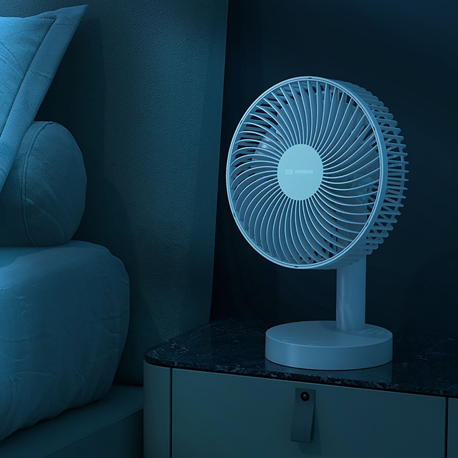 фото Вентилятор настільний Mozos F29 White