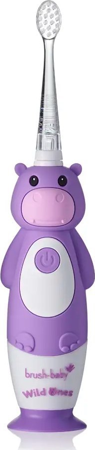фото Електрична зубна щітка Brush-Baby WildOnes Hippo Purple
