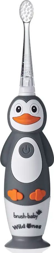 фото Електрична зубна щітка Brush-Baby WildOnes Penguin Grey