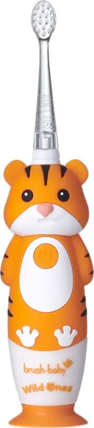 фото Електрична зубна щітка Brush-Baby WildOnes Tiger Orange