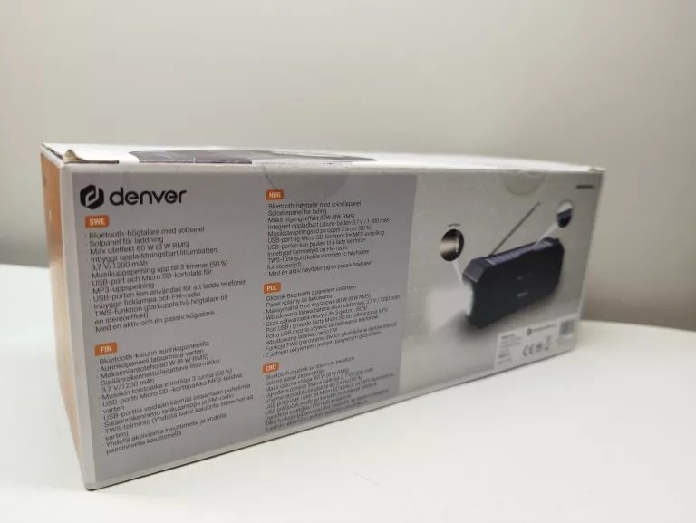 фото Портативна колонка DENVER BTG-158