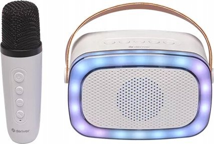 фото Портативна колонка Denver BTM-610 RGB White