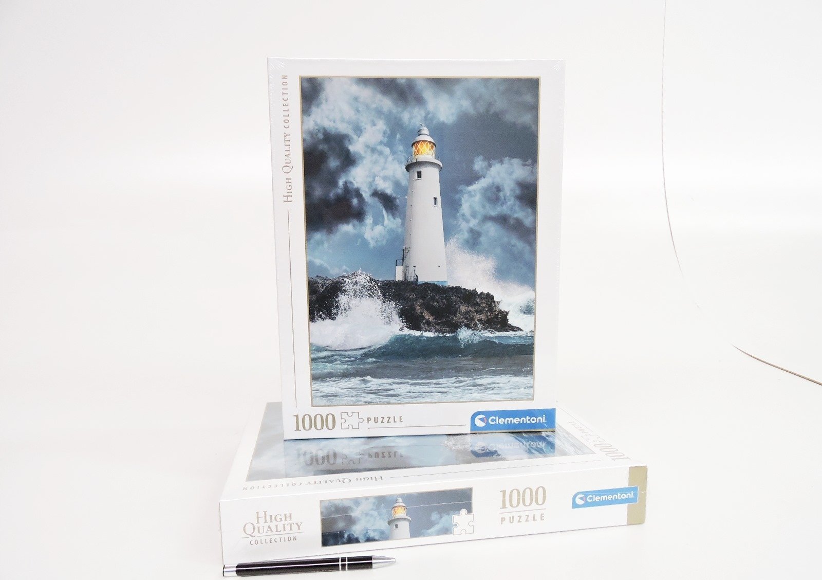 Clementoni CLE puzzle 1000 HQ Lightouse in the storm 39828