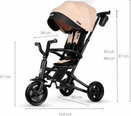 фото Дитячий триколісний велосипед Qplay Nova Niello Khaki