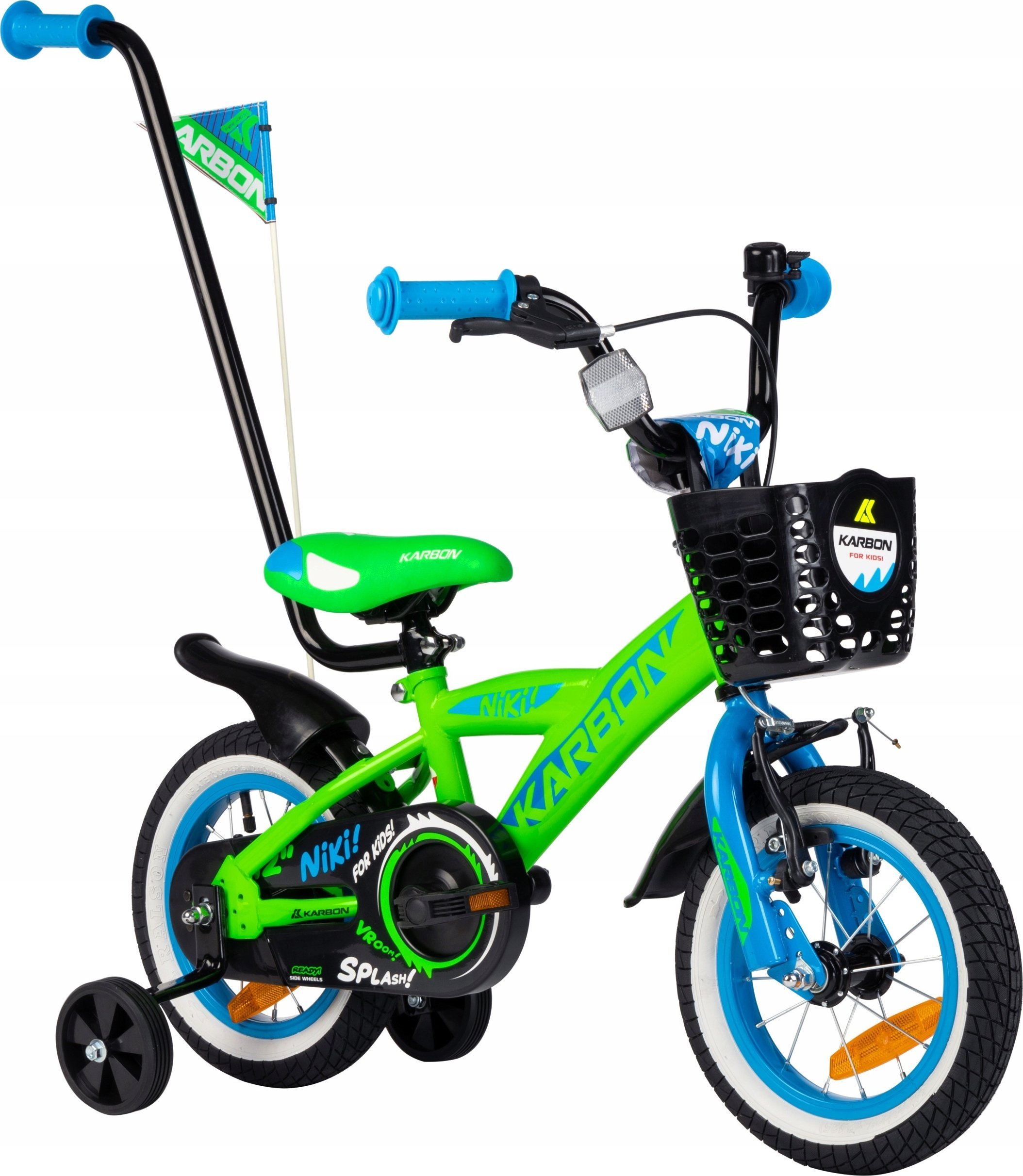 фото Дитячий двоколісний велосипед Karbon Niki 12 Green/Blue