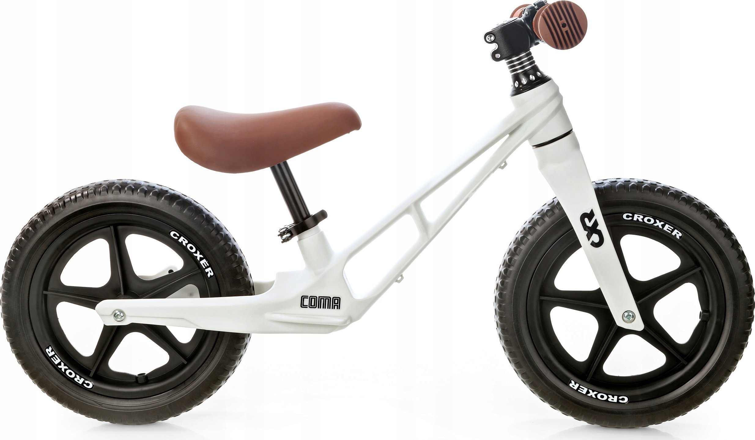 фото Дитячий двоколісний велосипед Croxer Coma White/Brown