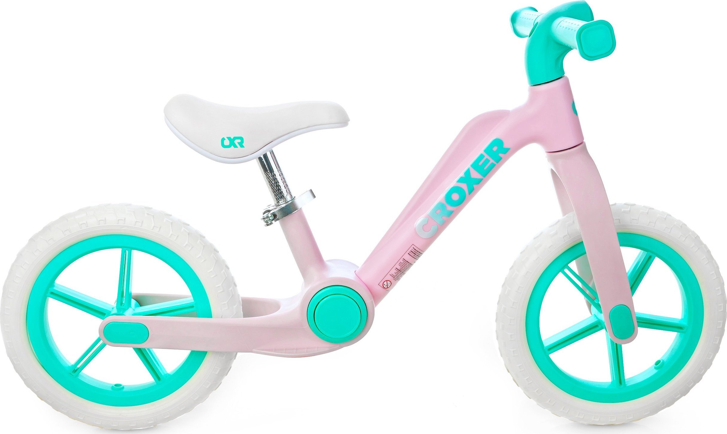 фото Дитячий двоколісний велосипед Croxer Foldi Mint/Pink