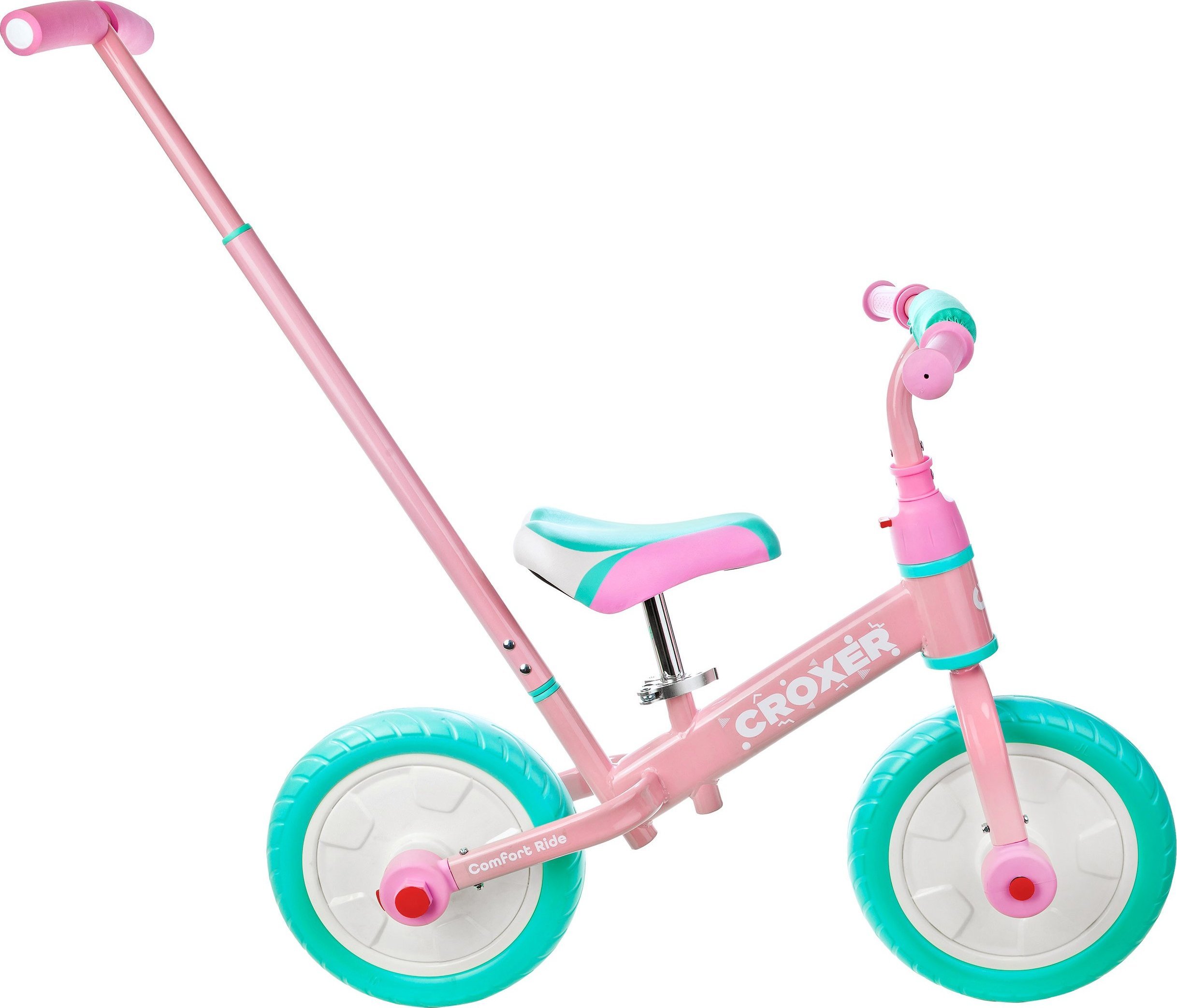 фото Дитячий двоколісний велосипед Croxer Duos Mint/Pink