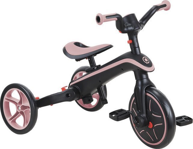 фото Дитячий триколісний велосипед Globber Explorer Trike Foldable 732-210 Black/Pink