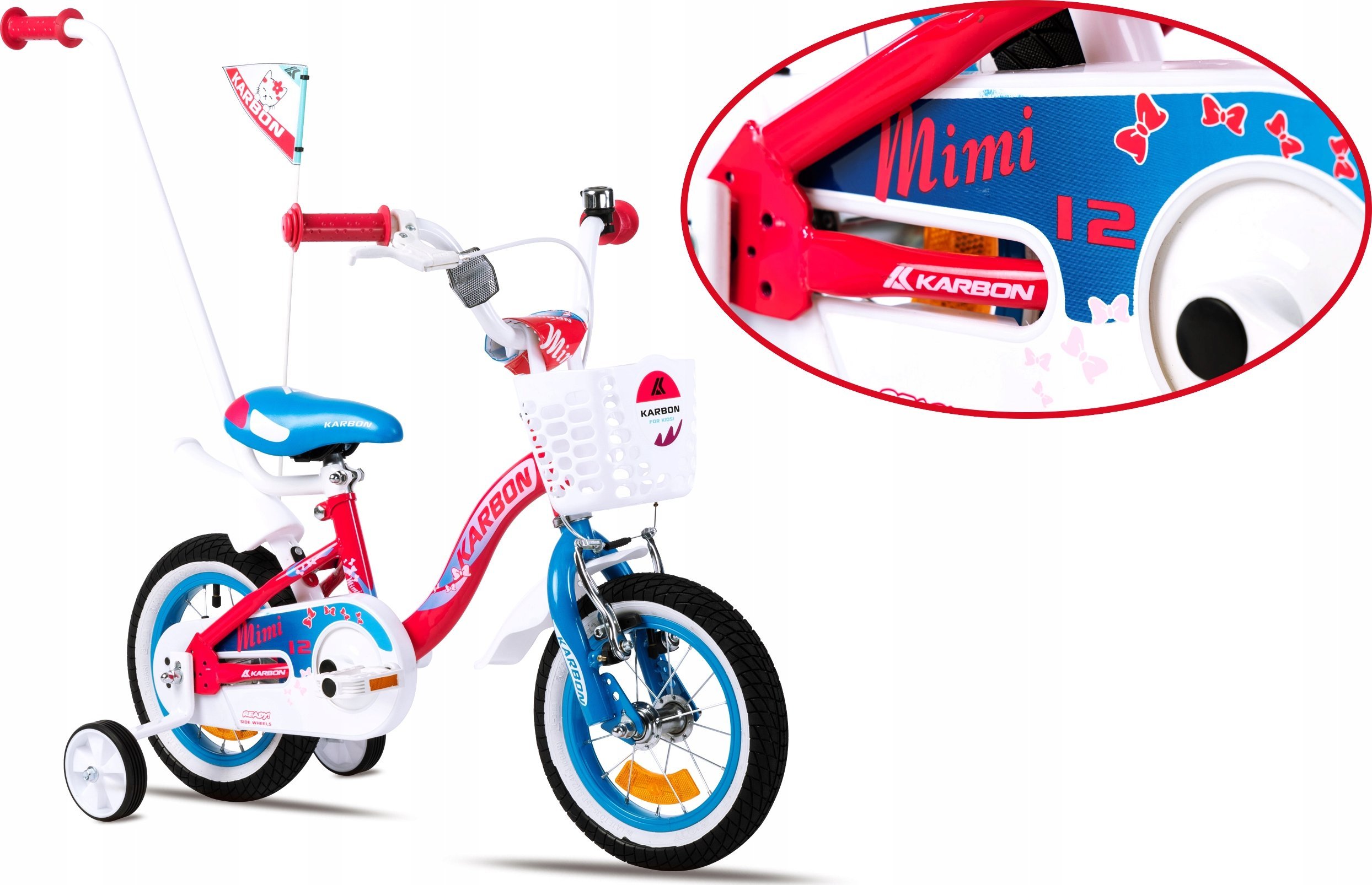 фото Дитячий двоколісний велосипед Karbon Mimi 12 Pink/Blue