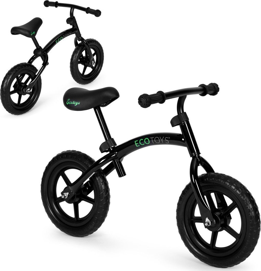фото Дитячий двоколісний велосипед Ecotoys Eva Black