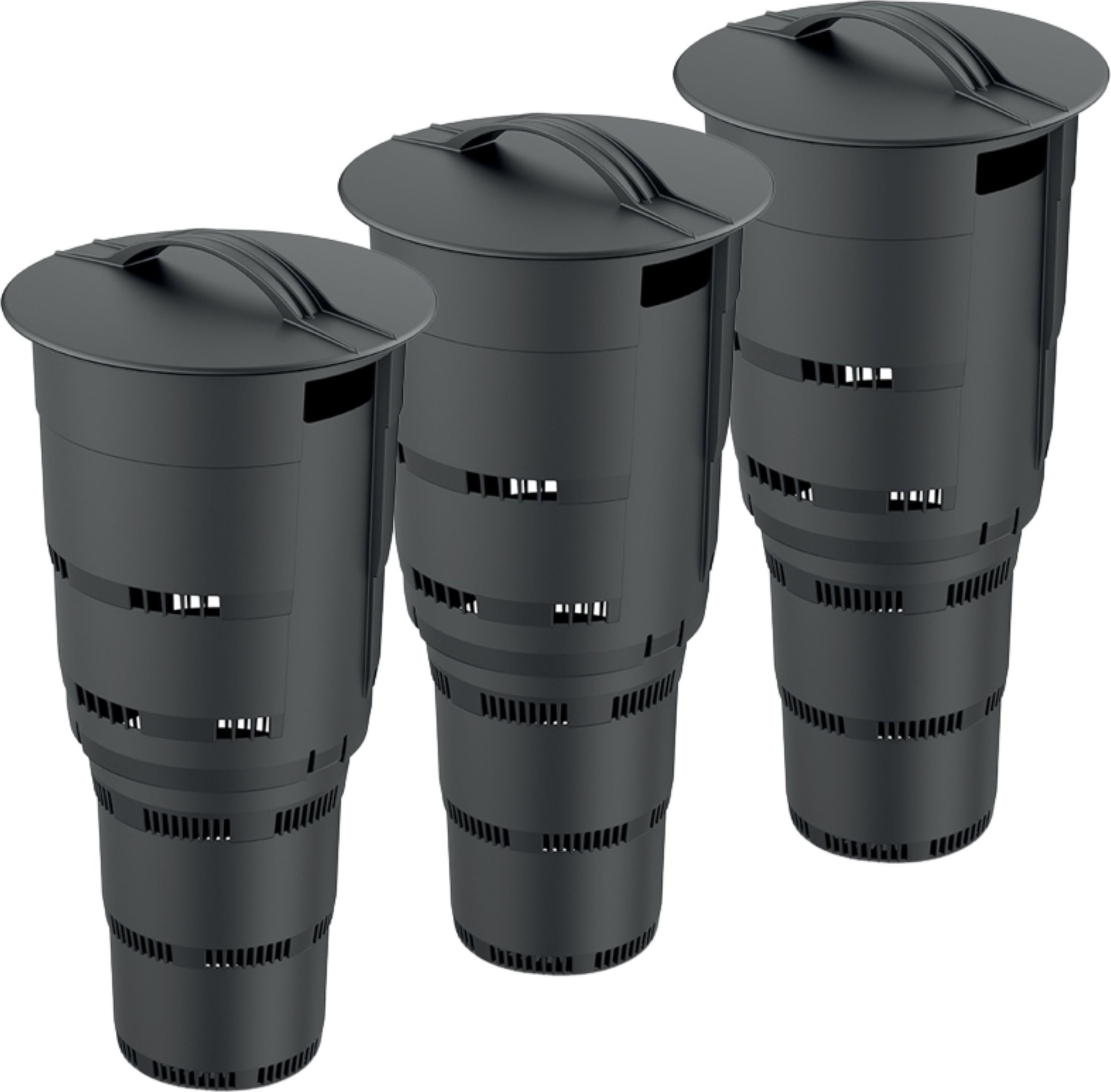 фото Компостер підземний Prosperplast Combisoil Black 11L 3-Pieces (ZS-IKUGL-S411X3)