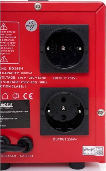 фото Стабілізатор напруги Kraft&Dele KD1934