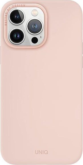 Uniq UNIQ etui Lino Hue iPhone 15 Pro Max 6.7" Magclick Charging różowy/blush pink