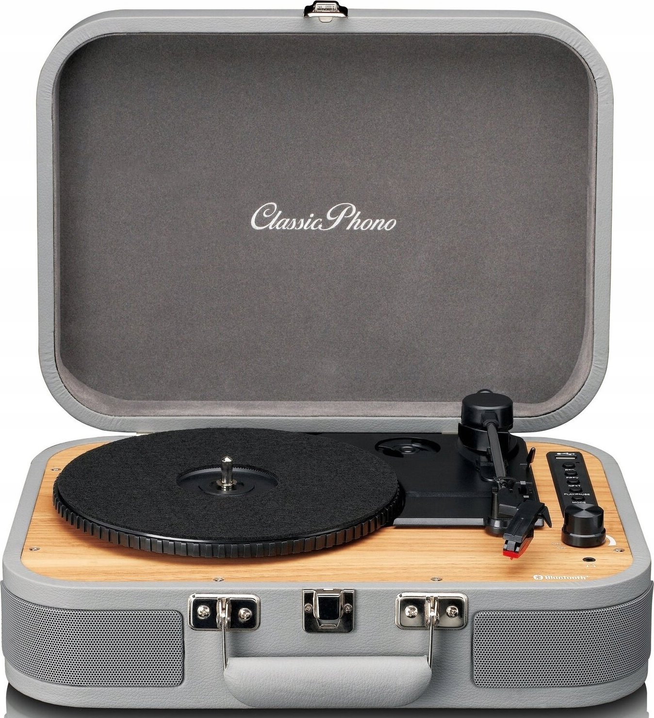 фото Програвач вінілових дисків Lenco Classic Phono TT-116 Grey