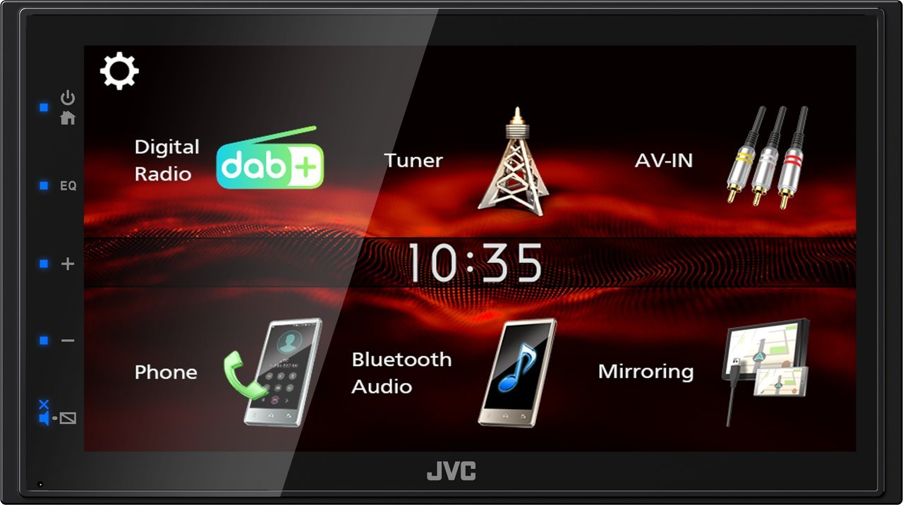 фото CD-MP3-магнітола JVC KW-M180DBT