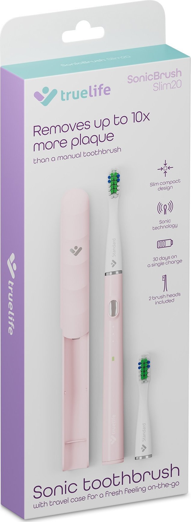 фото Електрична зубна щітка TrueLife SonicBrush Slim20 Pink