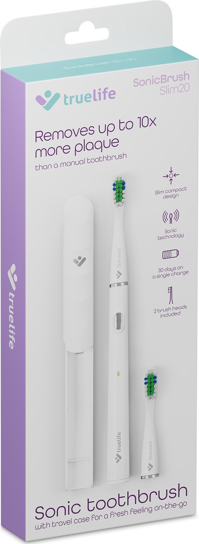 фото Електрична зубна щітка TrueLife SonicBrush Slim20 White