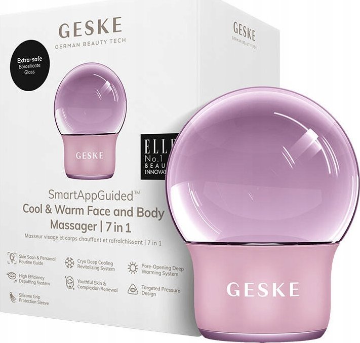 фото Масажер для обличчя і тіла Geske Cool & Warm 7w1 Pink (GK000701PK01)