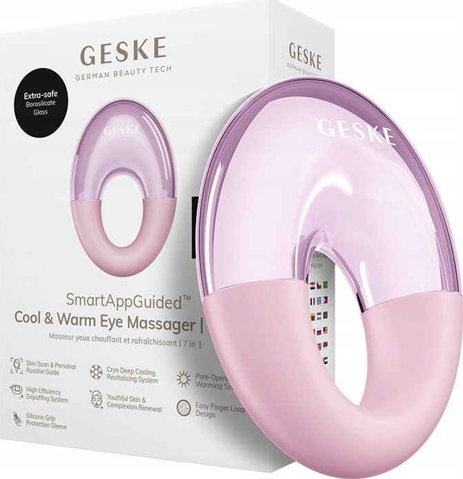 фото Масажер для шкіри навколо очей Geske Cool & Warm Eye Massager 7 in 1 Pink (GK000702MG01)