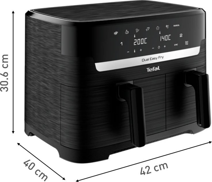 фото Мультипечь Tefal Dual Easy Fry EY901N10