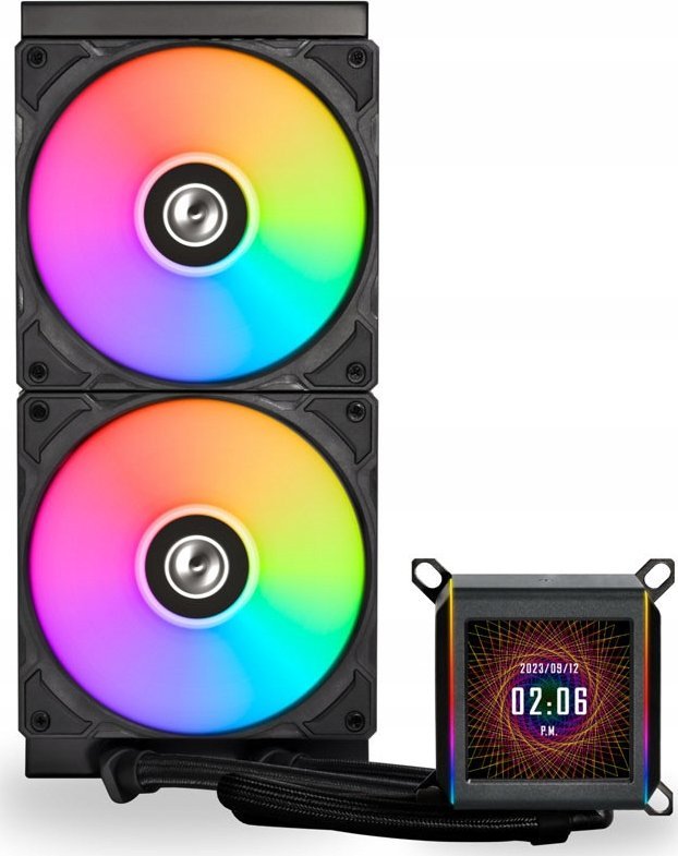 фото Водяне охолодження Lian Li Galahad II LCD 280 Black (GA2ALCD28B)