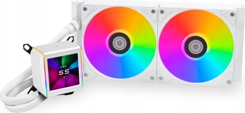 фото Водяне охолодження Lian Li Galahad II LCD 280 White (GA2ALCD28W)