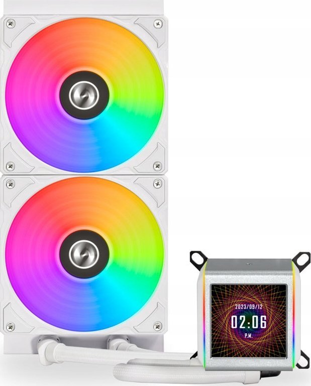 фото Водяне охолодження Lian Li Galahad II LCD 280 White (GA2ALCD28W)