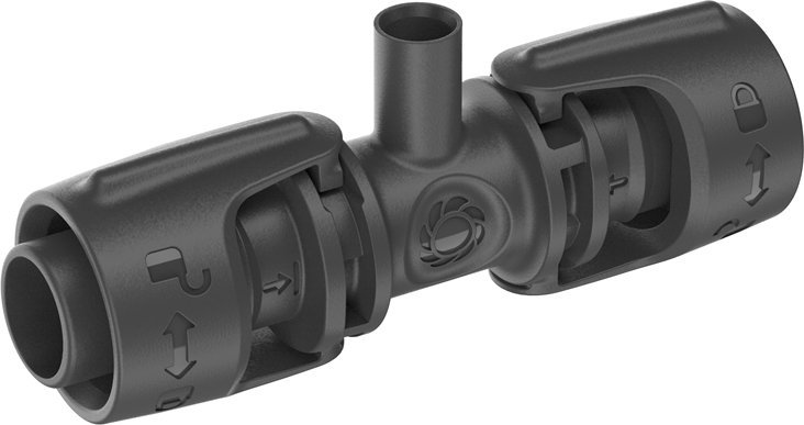 Gardena Gardena 13206-20, Joint connector, Drip irrigation system, Plastic, Black, 13 mm, 1 pc(s)