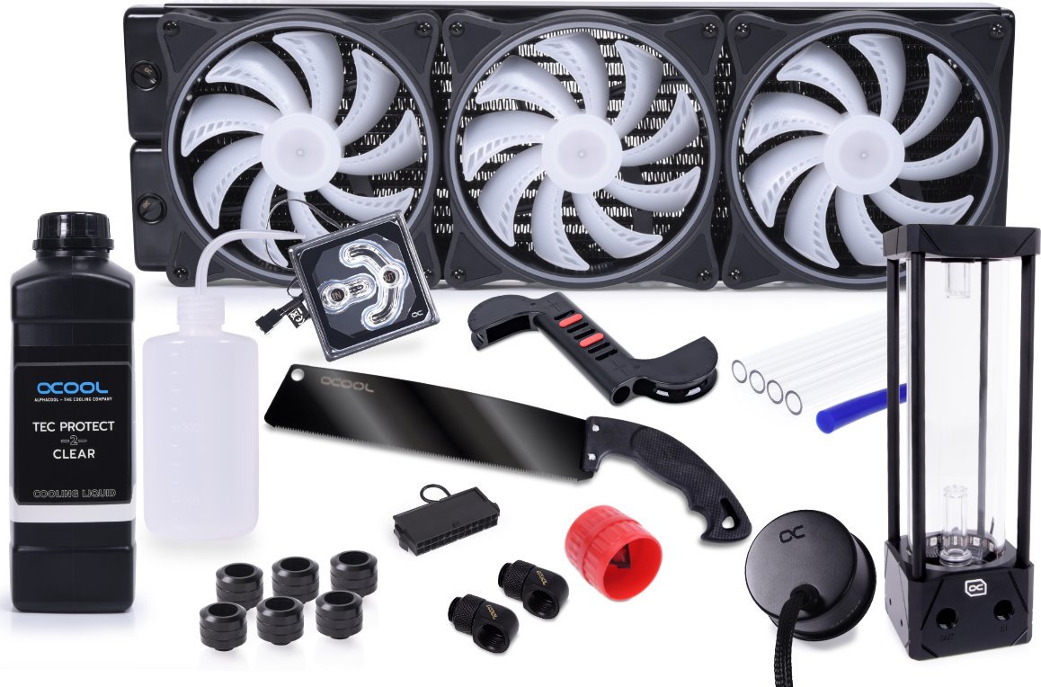 фото Водяне охолодження Alphacool Core Hurrican 420mm XT45 HardTube (11994)