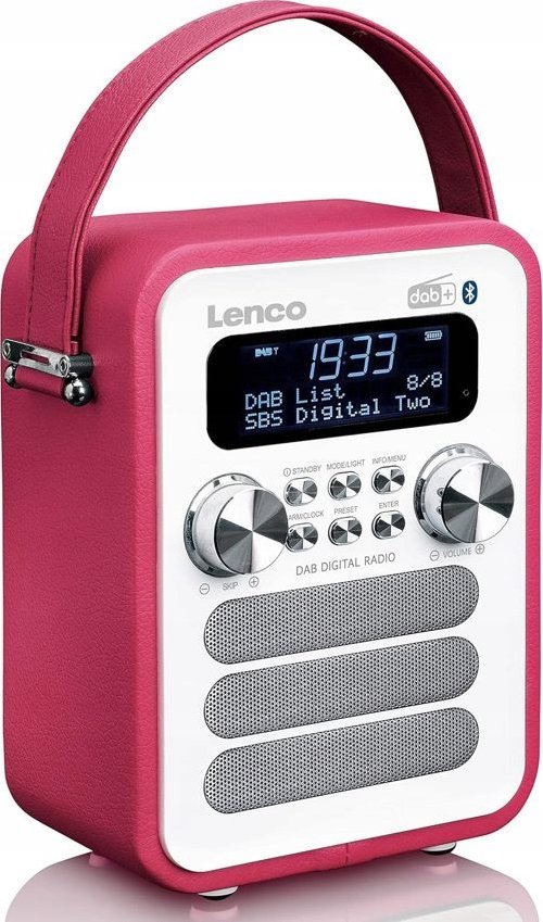 фото Радіоприймач Lenco PDR-051 Pink/White