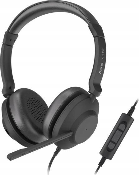 фото Навушники з мікрофоном Axtel One UC USB-A Black