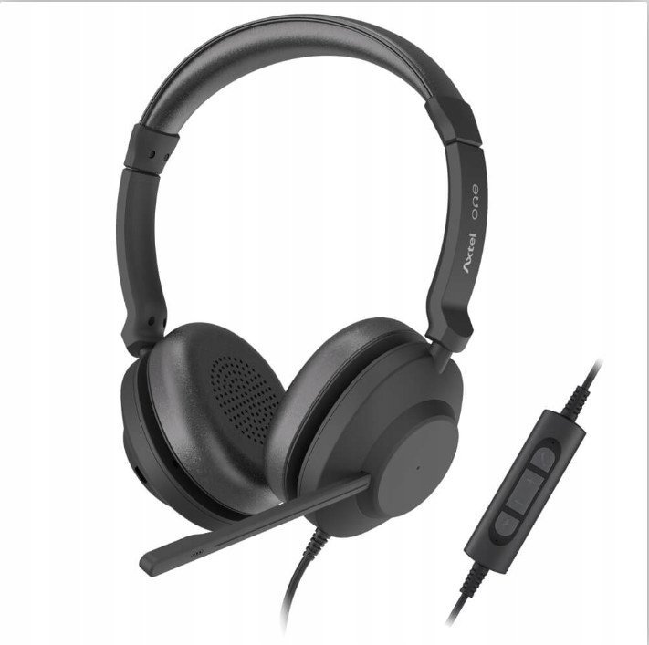 фото Навушники з мікрофоном Axtel One UC USB-A Black