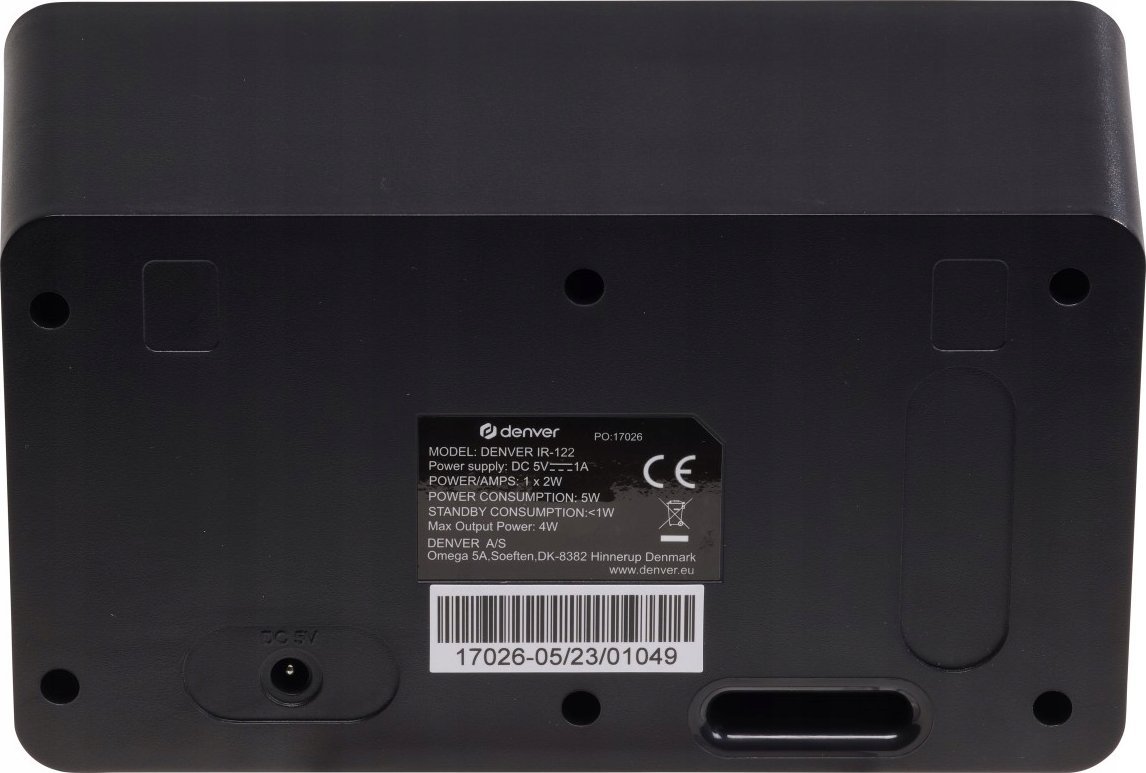 фото Радіоприймач Denver IR-122 Black