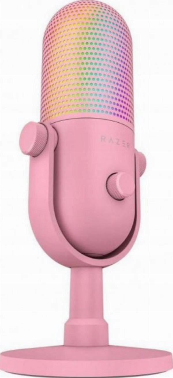 фото Мікрофон для ПК/ для стрімінгу, подкастів Razer V3 Chroma Quartz (RZ19-05060300-R3M1)