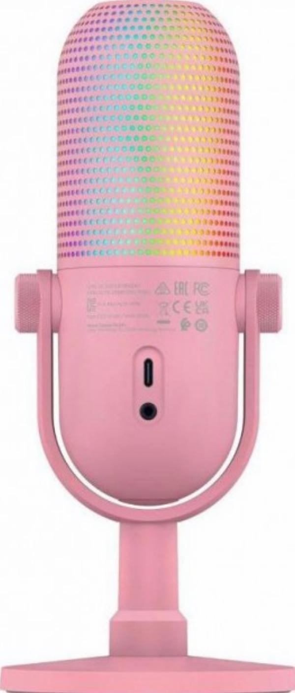 фото Мікрофон для ПК/ для стрімінгу, подкастів Razer V3 Chroma Quartz (RZ19-05060300-R3M1)