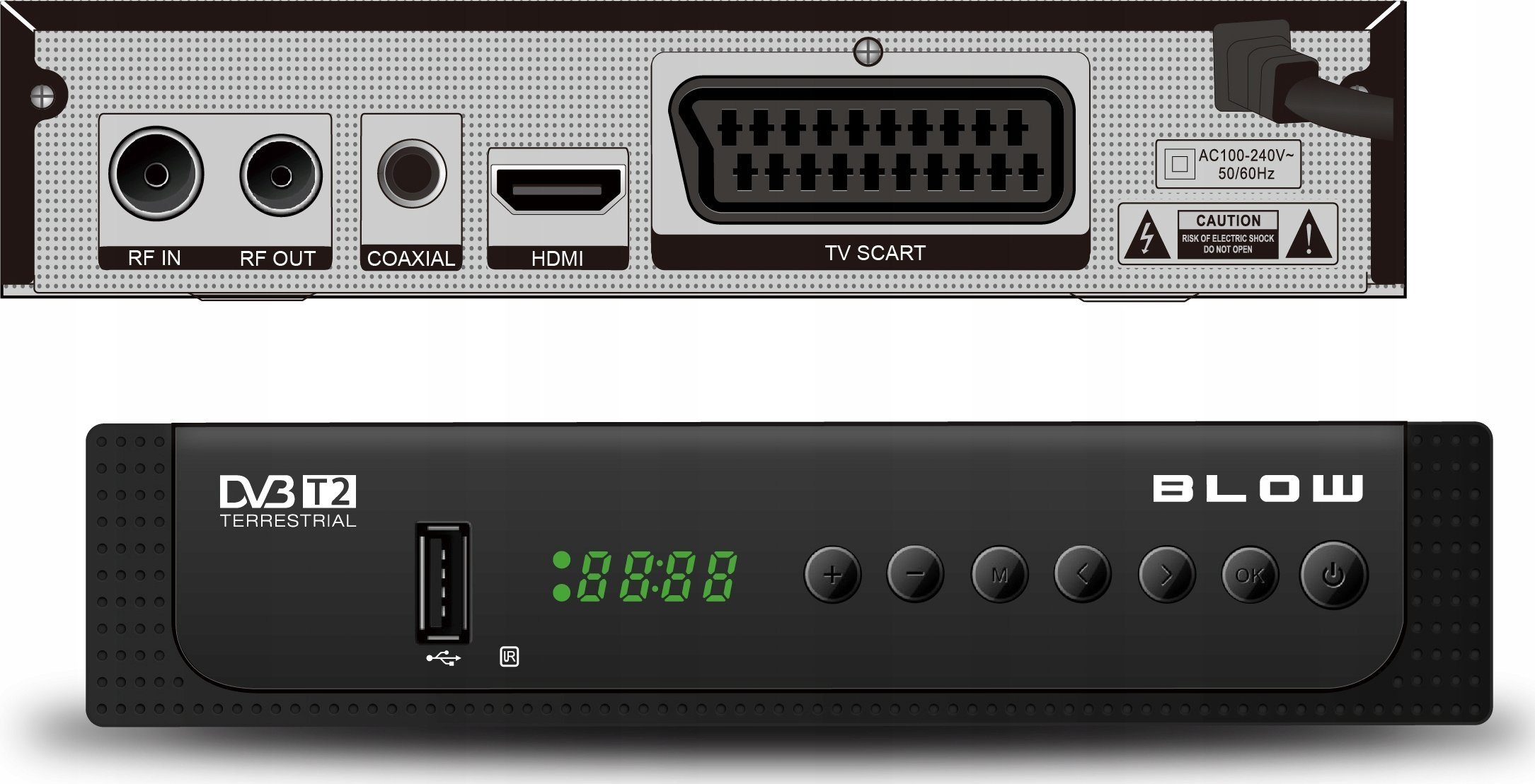 фото TV-тюнер зовнішній Blow DVB-T2 8000FHD Premium