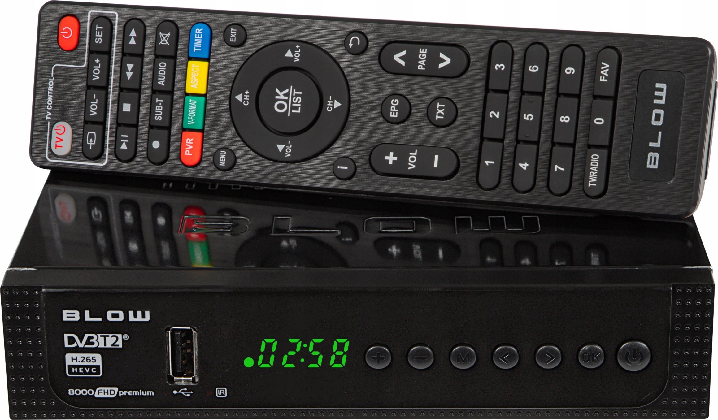 фото TV-тюнер зовнішній Blow DVB-T2 8000FHD Premium