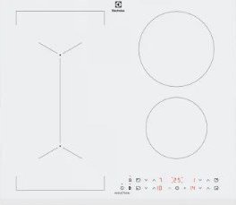 Płyta grzewcza Electrolux 59 cm pločio montuojama indukcinė kaitlentė Electrolux LIV63431BW, balta