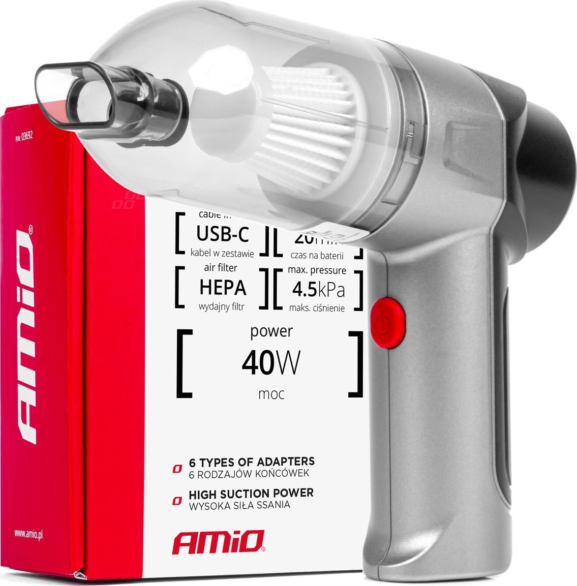 фото Автомобільний пилосос AMiO 03692