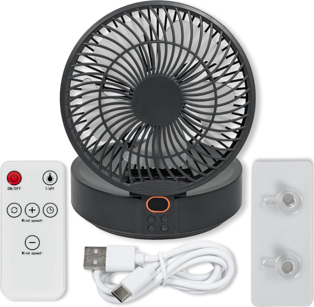 фото Портативний бездротовий вентилятор Heckermann