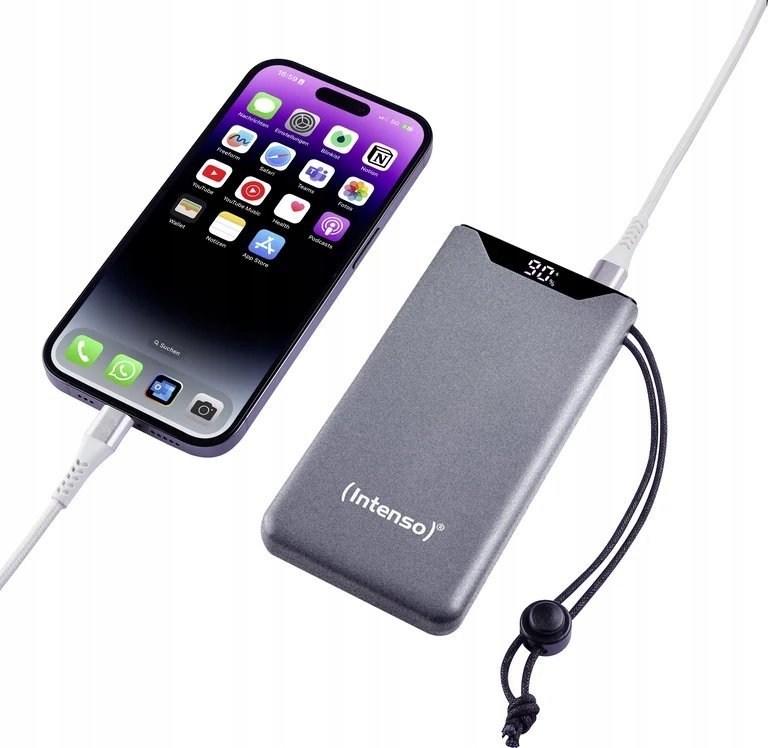 фото Зовнішній акумулятор (павербанк) Intenso F10000 10000 mAh Grey (7332034)